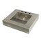 Fauceture GLTS25225 25" X 22" Sgl Bowl Bathroom Wash Basin, 3H, 18 Gauge, Brushed GLTS25225 - alternate 1